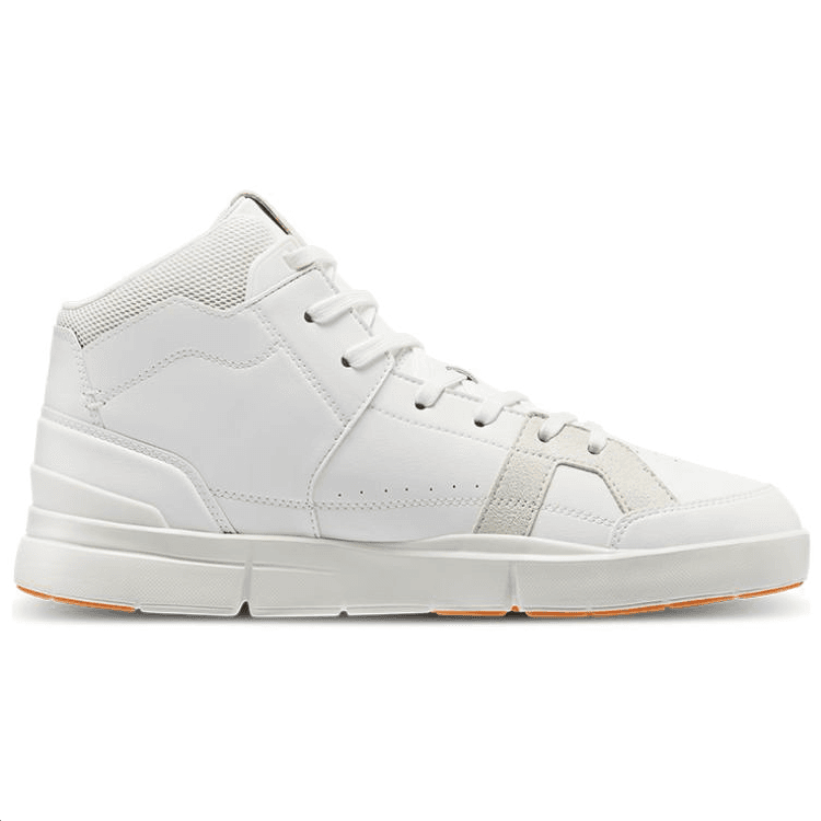 On Club Non-slip Lightweight Mid-Top Skateboard Shoes Men's White Sand White 4