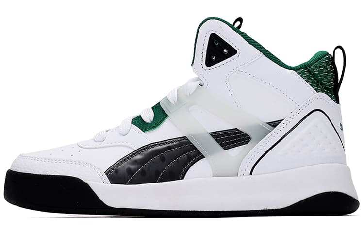 PUMA Unisex Backcourt Mid Cyber Week Sneakers White/Green