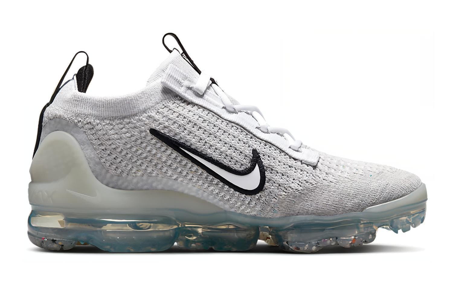 Nike Air VaporMax 2021 Flyknit 'White Metallic Silver' Gs 3