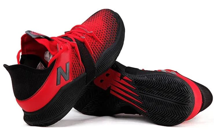 New Balance OMN1S Low Black Team Red 2
