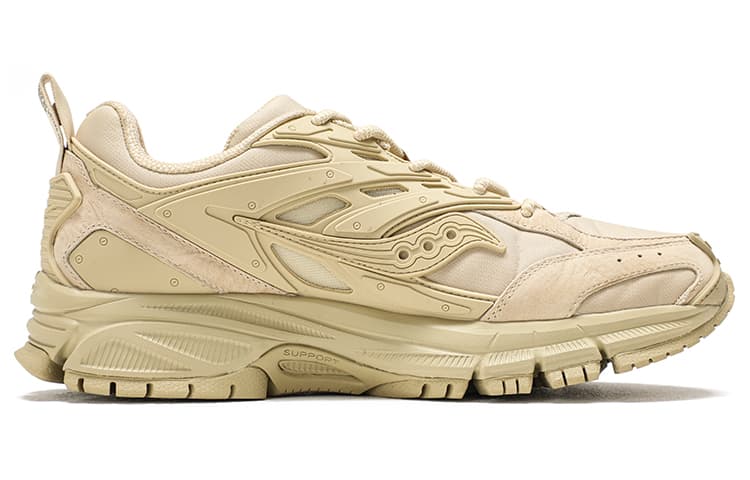 Saucony Cushioning Anti-Slip And Wear-Resistant Low-Top Casual Running Shoes Unisex Sand 3