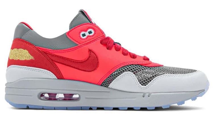 CLOT X Nike Air Max 1 'Kiss Of Death - Solar Red' 3