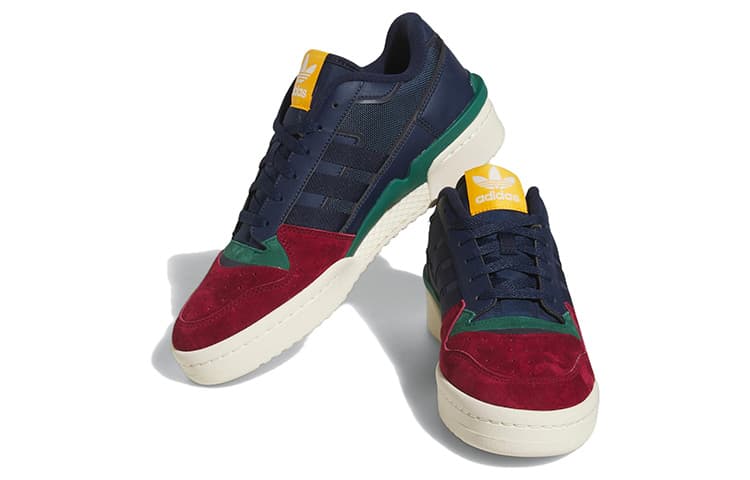 Adidas Originals Forum Exhibit Low 2.0 Collegiate Navy Burgundy Green 6