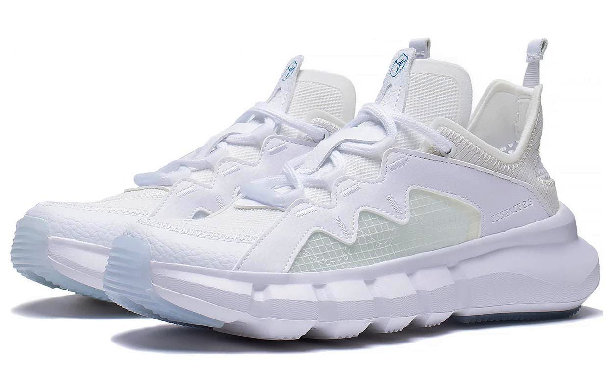 LINING Enlightenment 2.3 Lite Vintage Basketball Shoes Men Low-Top Standard White 5