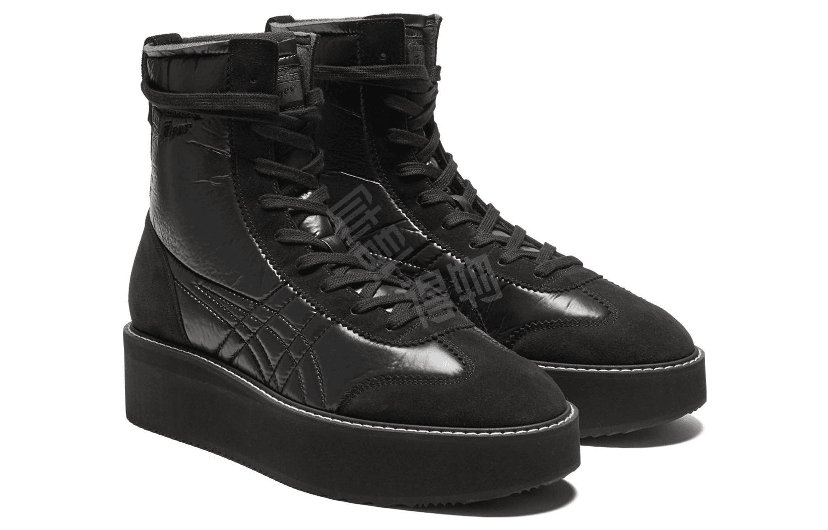Onitsuka Tiger Delegation Chunk Skateboard Shoes Unisex High top Black 6