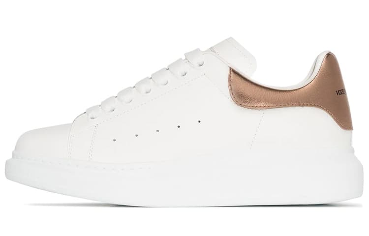 Alexander McQueen Oversized White Rose Gold Women's