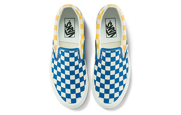 Vans Style 98 Checkboard Yellow Blue 6