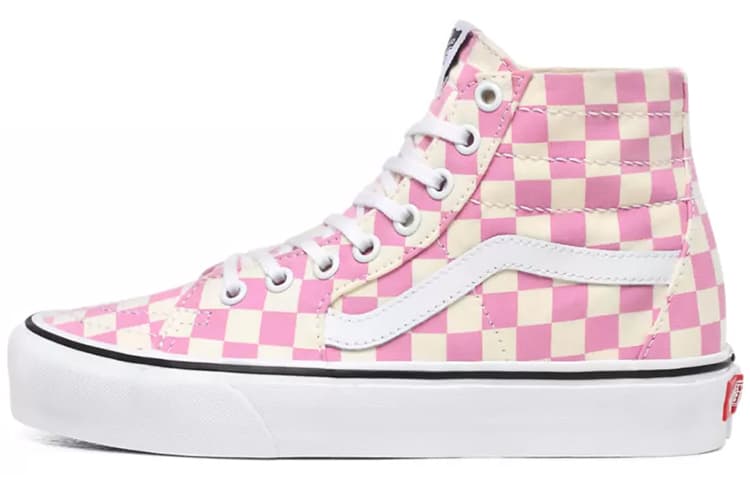 Vans Checkerboard SK8 HI Tapered Shoes Pink Women's