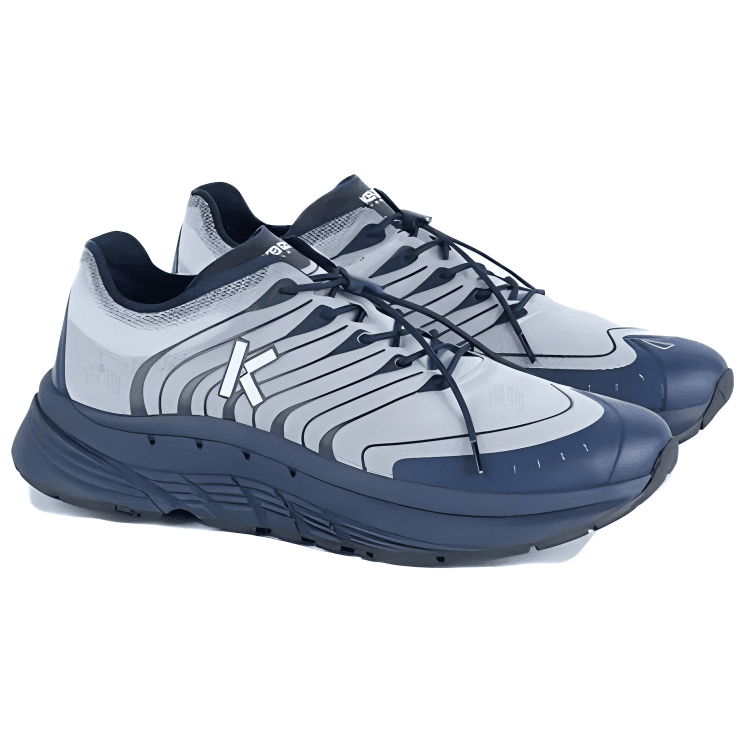 KENZO Pace 2.0 Polyester Round Toe Drawstring Low-Top Casual Lifestyle Shoes Men's Blue 5