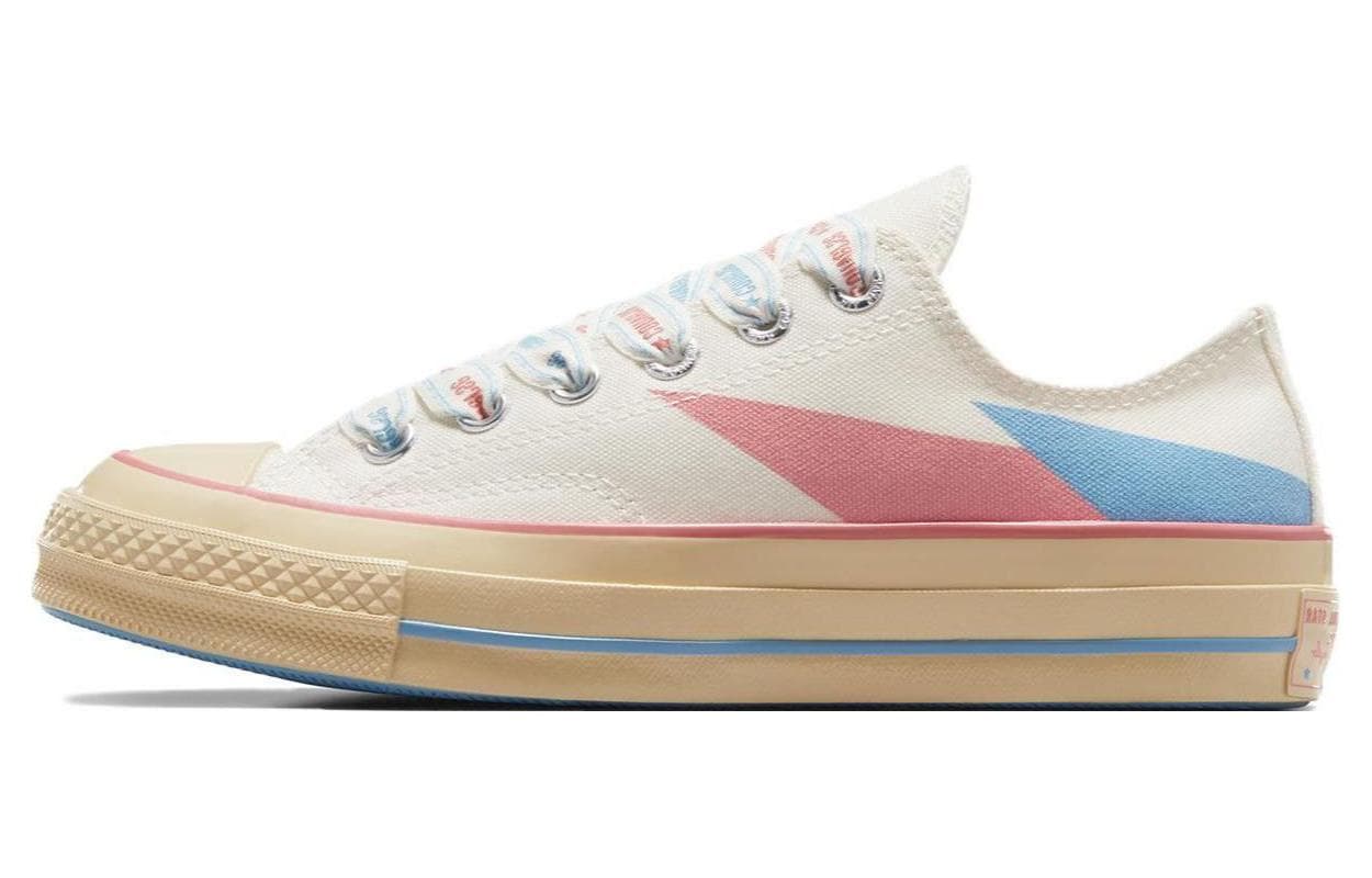 Chuck 70 Converse Low 'Beige Pink Blue Abstract' 2
