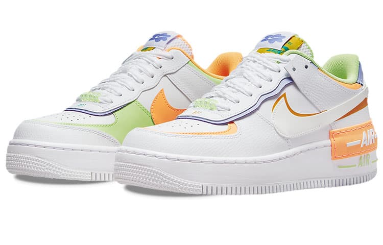 Nike Air Force 1 Low Shadow White Peach Cream Lime Women's 5