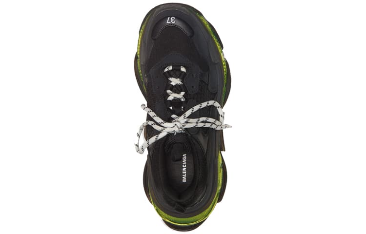 Balenciaga Triple S Black Yellow Fluo Women's 5