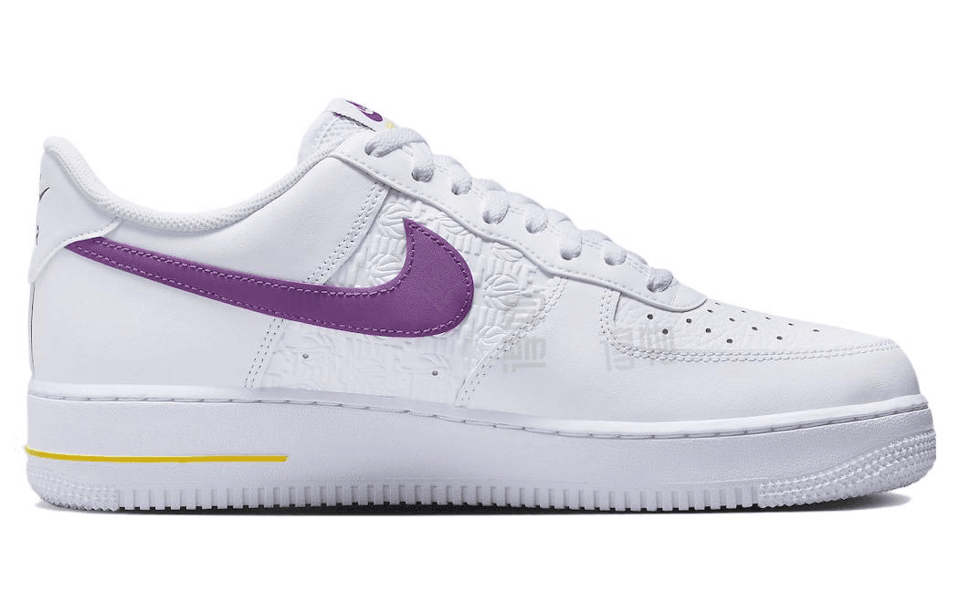 Nike Air Force 1 '07 'Embossed Hoops Lakers' 3