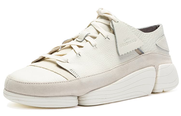 Clarks Originals Trigenic Evo Third Generation Mid-Top Chunky Sneakers Men's White 6