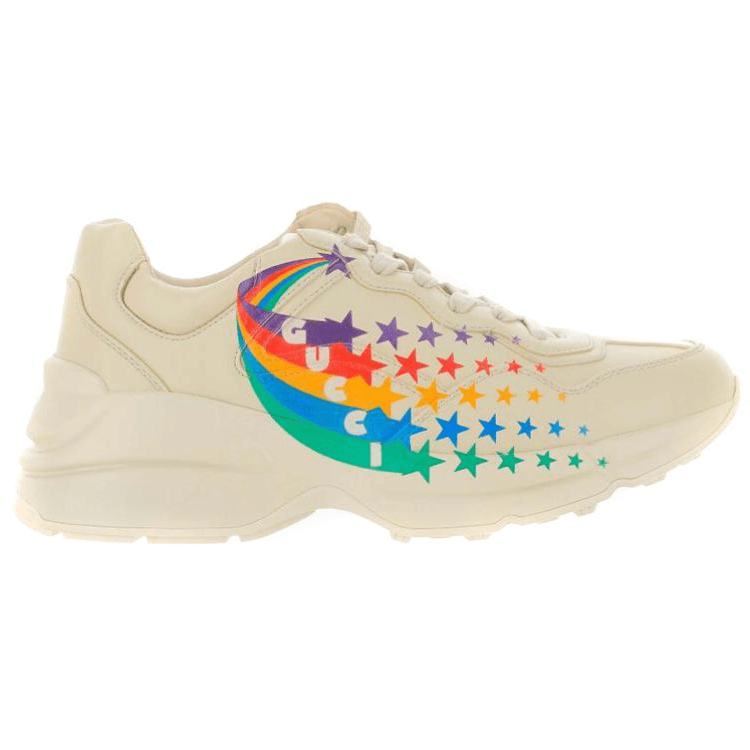 GUCCI Rhyton Low Top Chunky Sneakers Women's White Multicolor 4