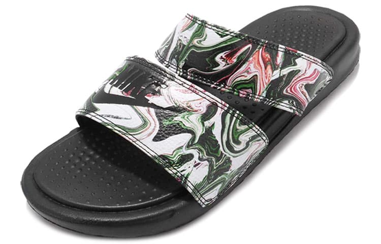 Nike Benassi Duo Ultra Slide 'Black Green Pink' Women's 5