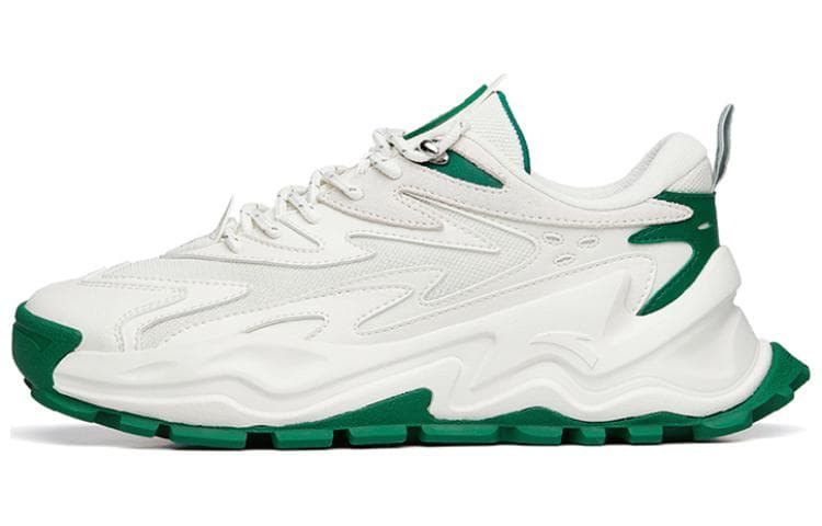 ANTA Chunky Sneakers Men Low-Top White/Green