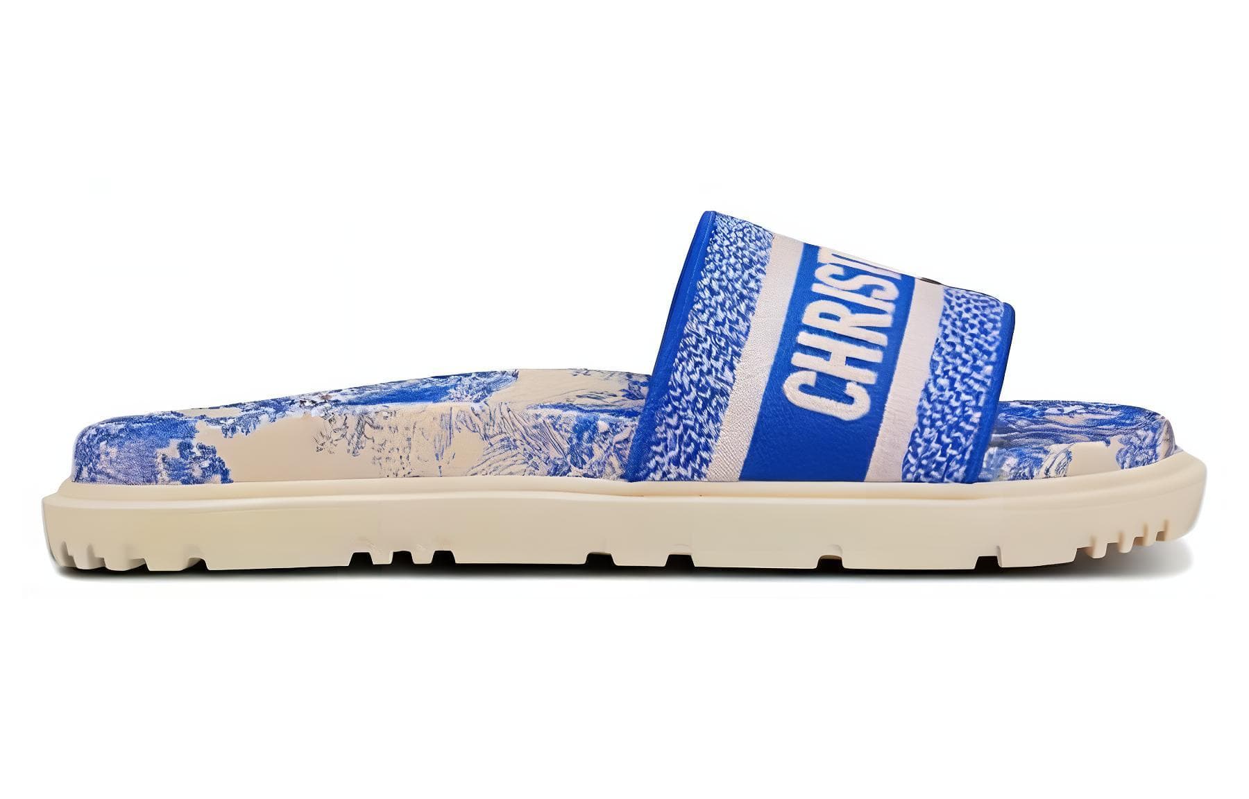 DIOR Dway Slides Blue Women's 3