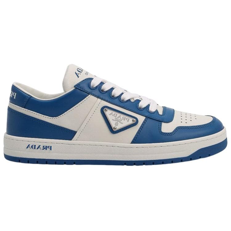 PRADA Low Top Stylish Skateboarding Shoes Women's White Blue 3