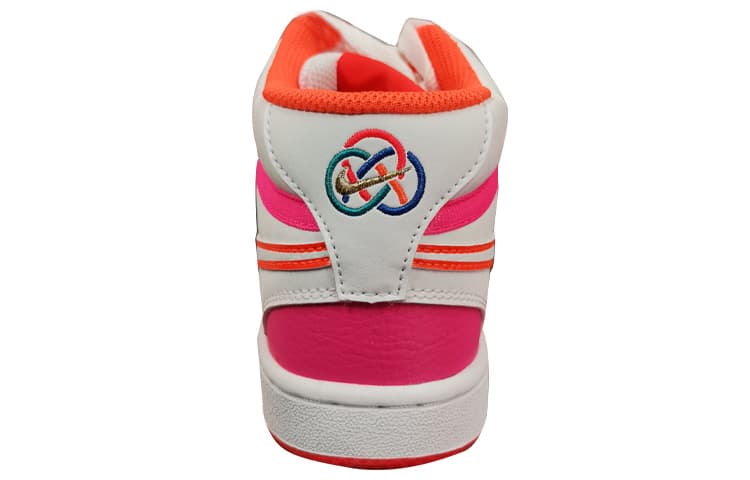 Nike Court Vision Mid Shoes For White/Pink Women's 3