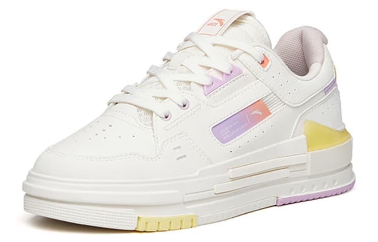 Anta Low-Top Skate Shoes Women's White/Purple 5