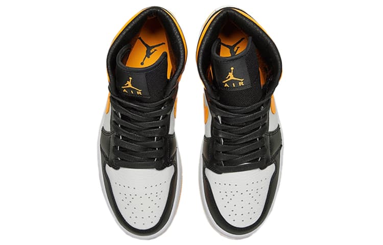JORDAN 1 Mid Laser Orange Black Women's 5