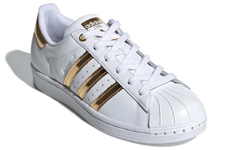 Adidas Originals Superstar Metal Toe White Gold Metallic Women's 5