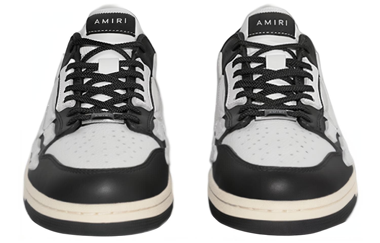 AMIRI Skel Top Low Black White Women's 6