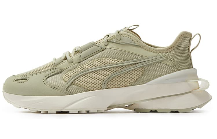 PUMA Pwrframe Op 1 Lth Athleisure Casual Sports Shoe Unisex Green 2