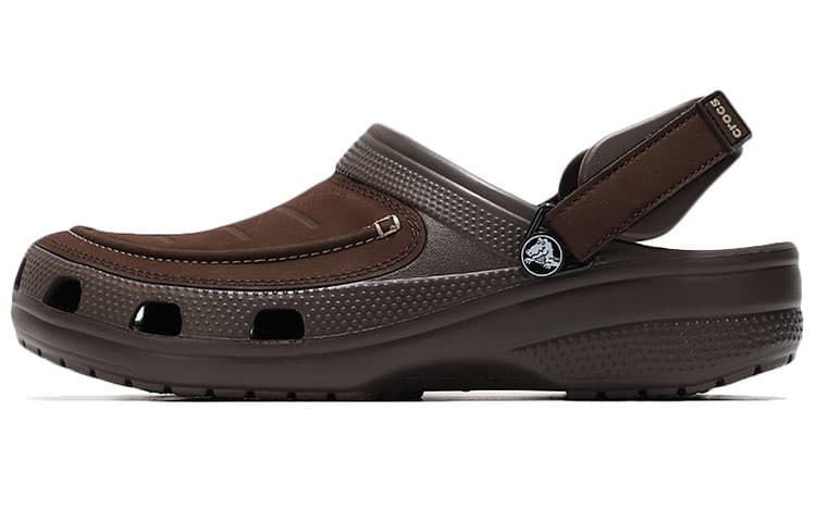 Crocs Classic Clog Lightweight Comfortable Clog Sandals Men's Dark Coffee 2