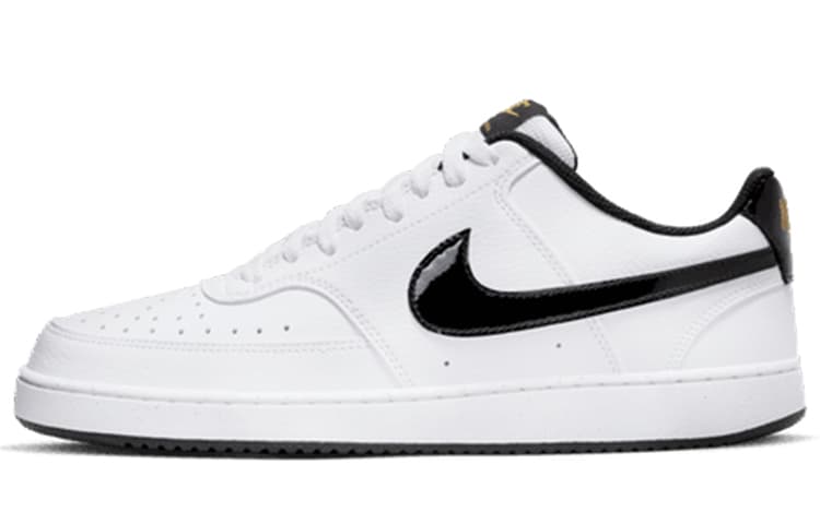 Nike Court Vision Low White Black Metallic Gold