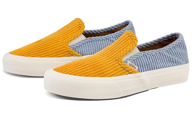 Vans Unisex Slip On Sneakers Yellow/Blue 3