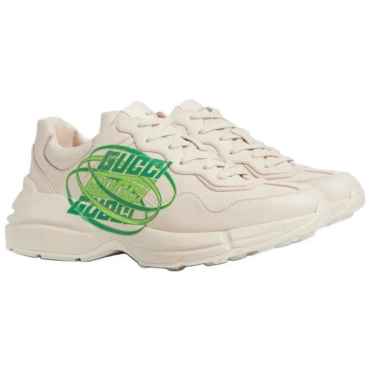 GUCCI Rhyton Low-Top Casual Shoes Men's White 6