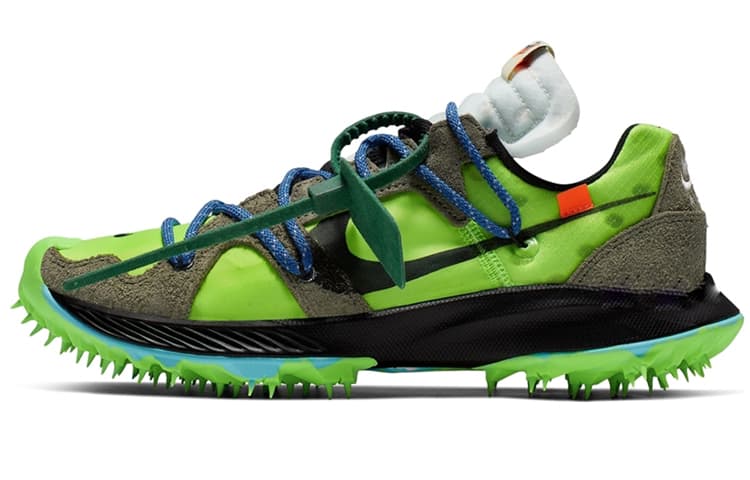 Nike Zoom Terra Kiger 5 OFF WHITE Electric Green Women's 2