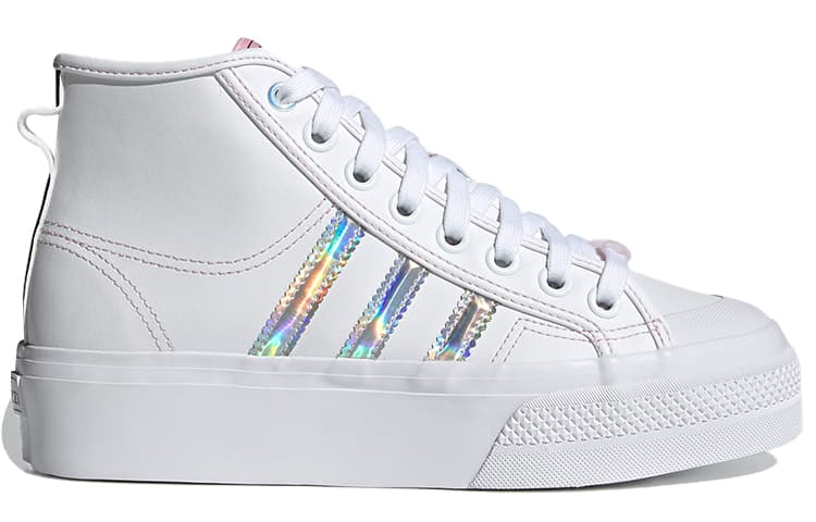 Nizza Women's Adidas Originals Platform Mid 'White Iridescent' Women's 4