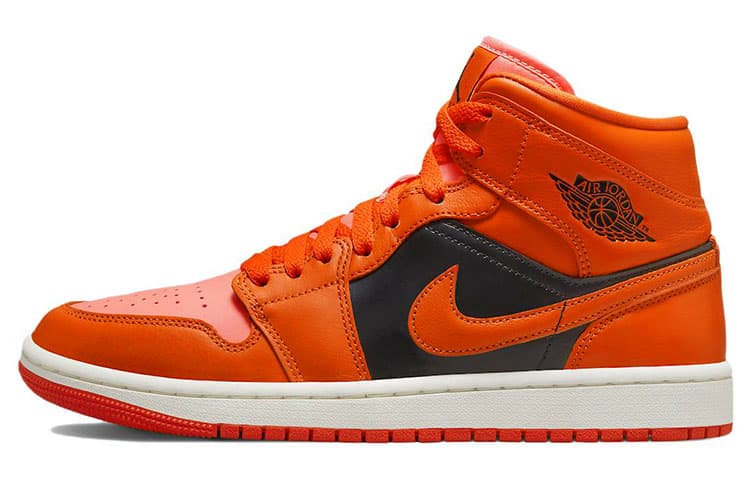 JORDAN 1 Mid Se Rush Orange Crimson Bliss Women's 6