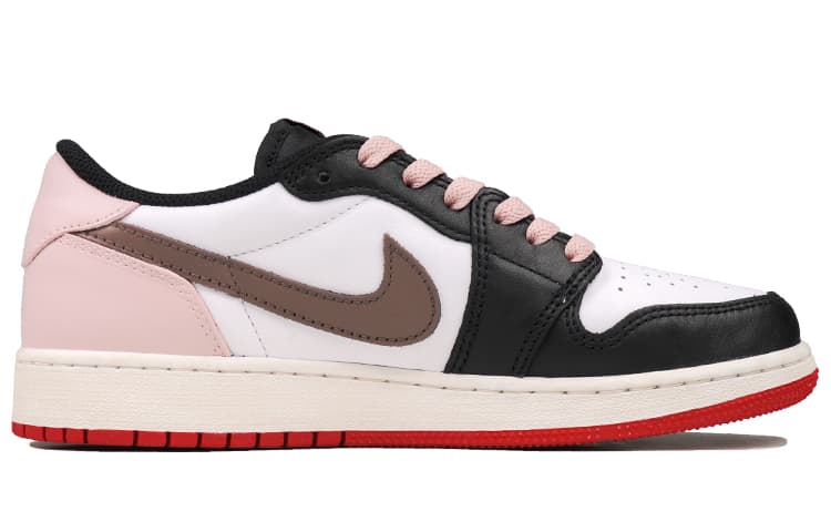 Jordan Air Jordan 1 RISK Low-Top Vintage Basketball Shoes GS Pink Brown 5