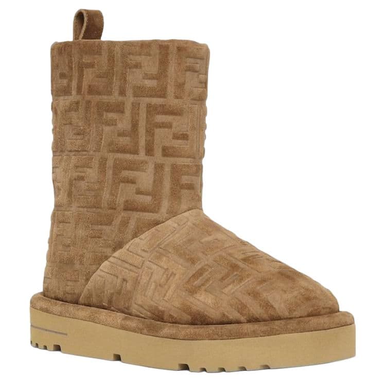 FENDI Apres Chic Monogram Detailed Boots Women's 6
