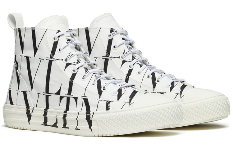 Valentino Giggies Skateboard Shoes Men's Black White 5