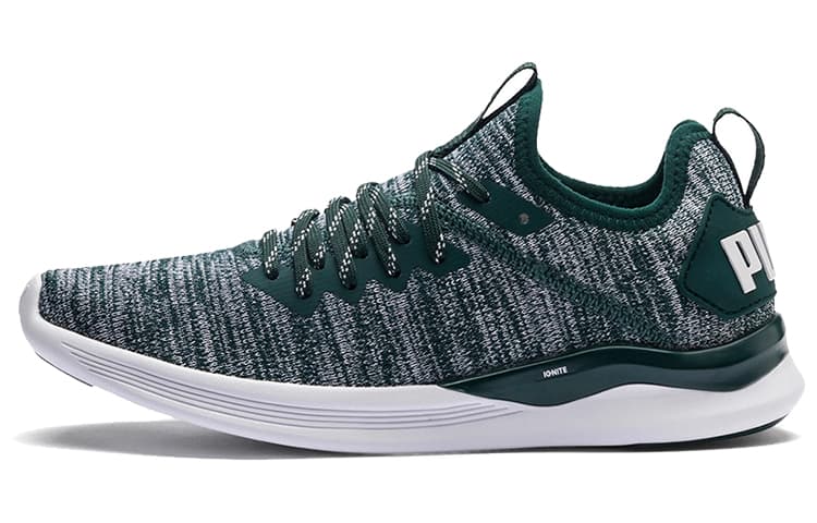 PUMA Ignite Flash Evoknit 'Gray Green White' Women's 2