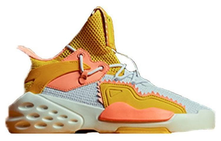 GUGONGWENCHUANG x Anta Non slip Lightweight High Top Casual Shoes Women's Glaze Yellow 3