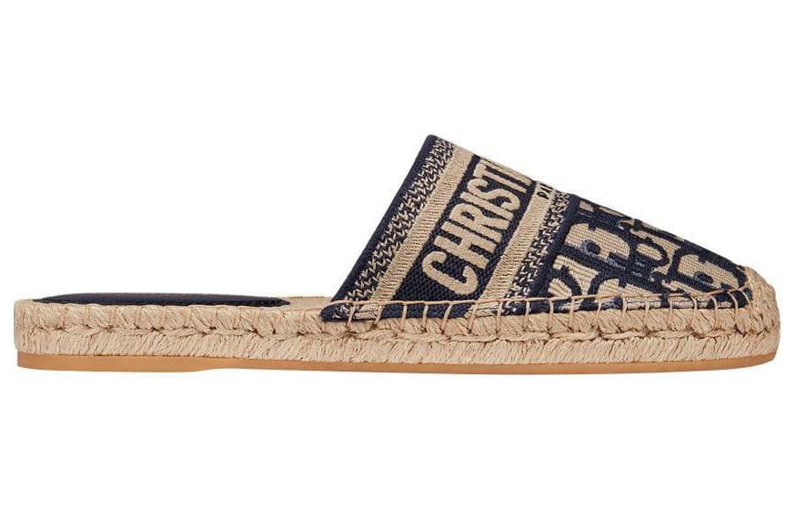 DIOR Granville Closed Toe Slippers Women's Dark Blue 3