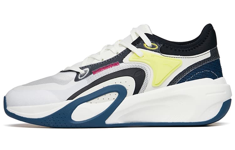 ANTA Skateboarding Series Sneakers 'White Black Yellow' 2