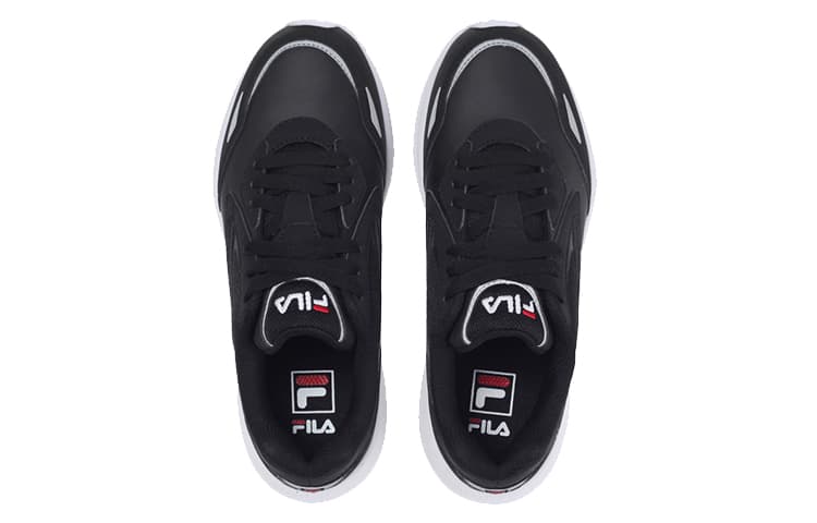 FILA Wavelet OG Wavelet OG Cushioning Anti-Slip Wear-Resistant Breathability Low-Top Casual Shoes Unisex Black White 5