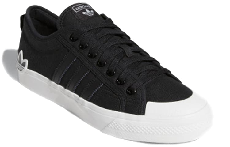 Nizza Adidas Originals 'Oversize Heel Logo - Core Black Gum' 3