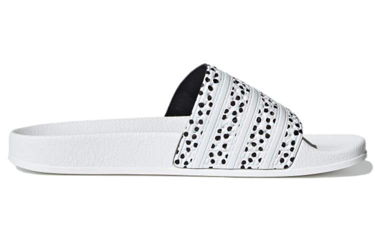 Adidas Women's Adilette Slide 'Polka - White' 4