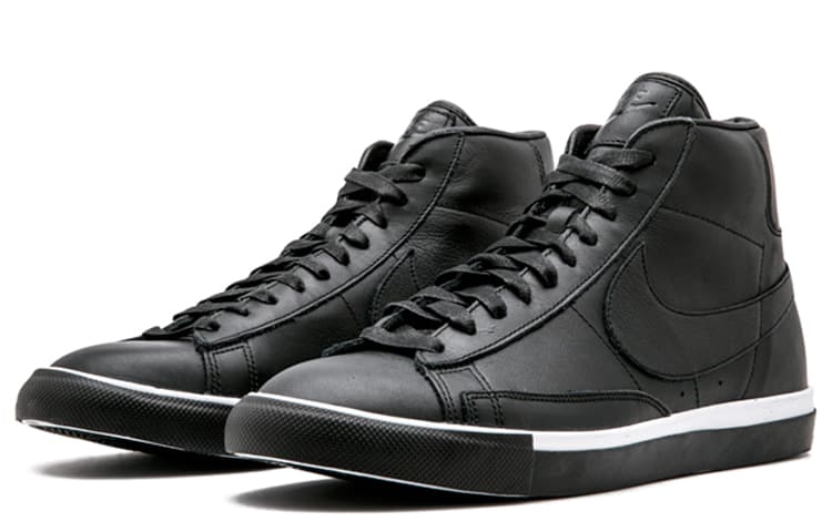 Nike Blazer High Comme Des Garcons Black White 5