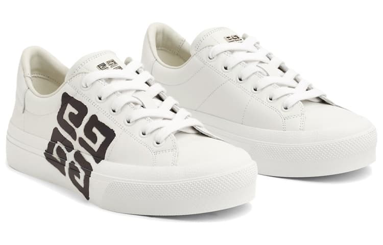 Givenchy Low Top Stylish Skateboarding Shoes Women's White Black 6
