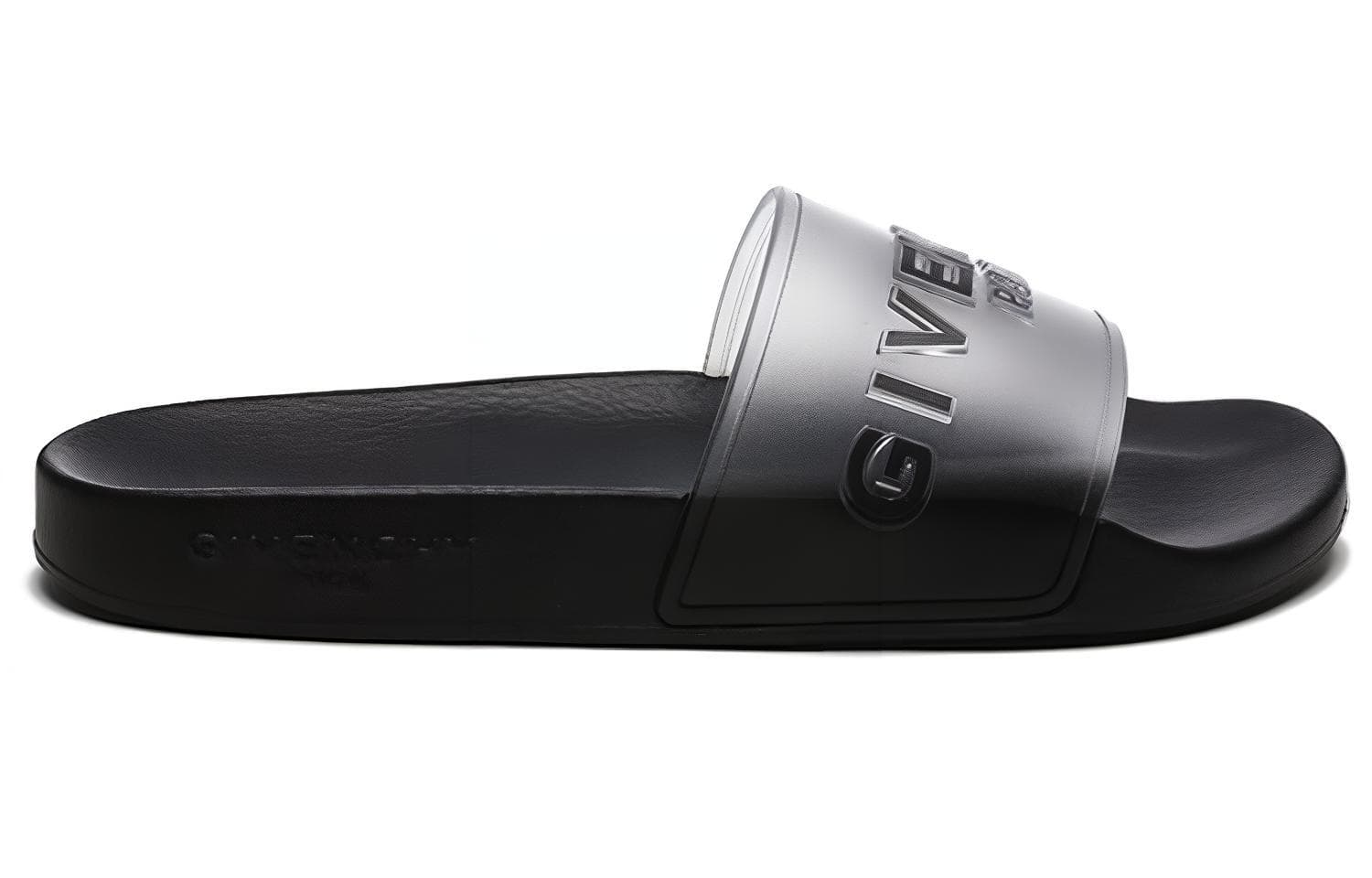 Givenchy Slides Sandals Transparent White Black 3