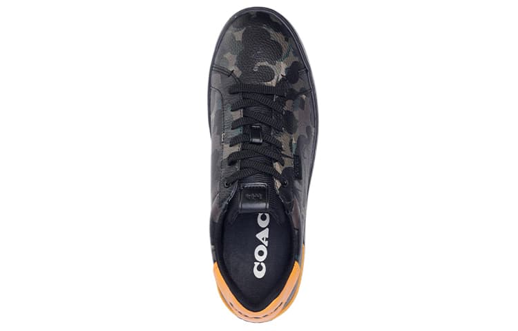 COACH Low Top Stylish Skateboarding Shoes Men's Black Gray 6